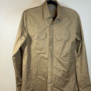 Lanvin Beige Button-Up Shirt